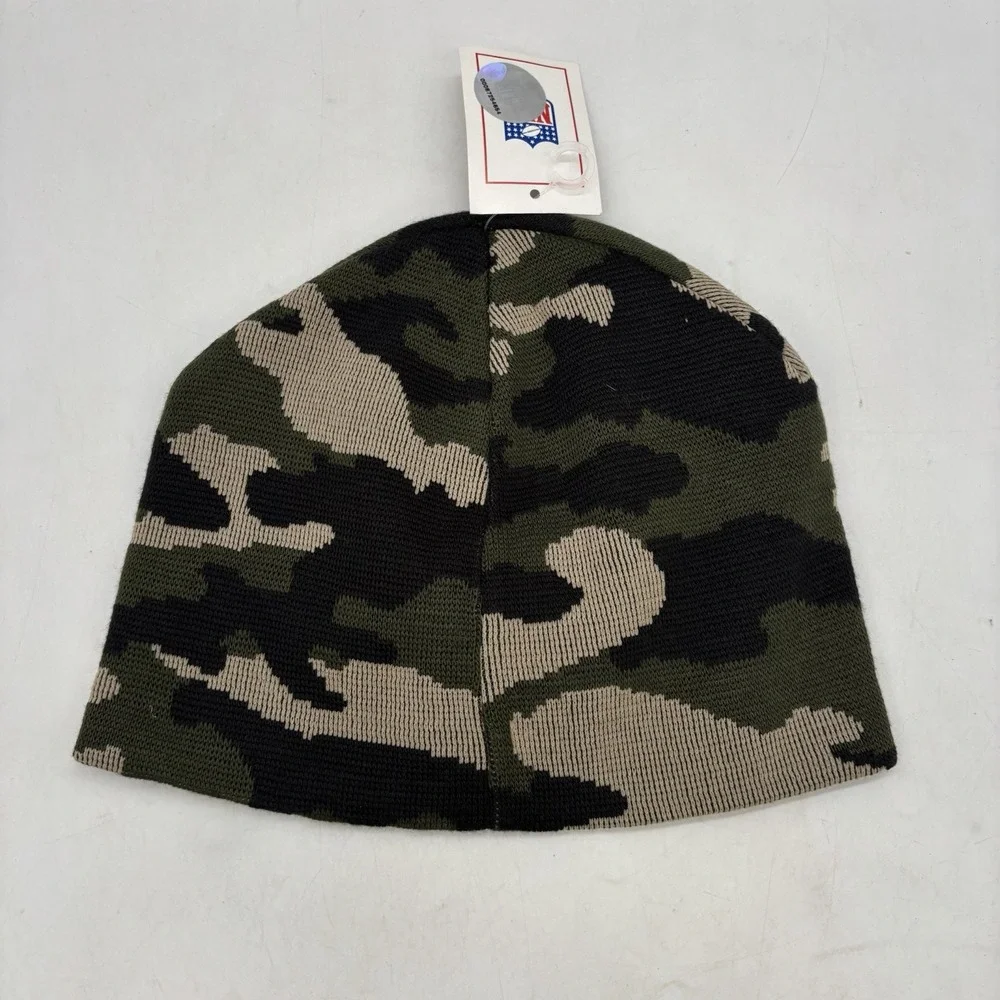 Vintage Tampa Bay Buccaneers Beanie Hat CAMO Knit Skull Cap OSFA NEW NWT